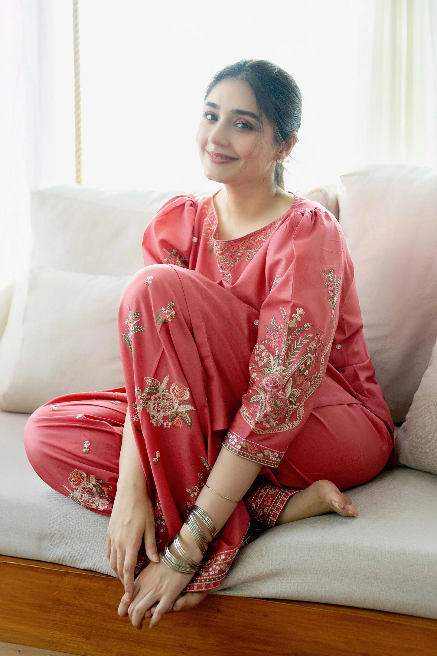 Urge 004 Unstitched Luxury Dhanak Heavy Embroidered 2PC Suit