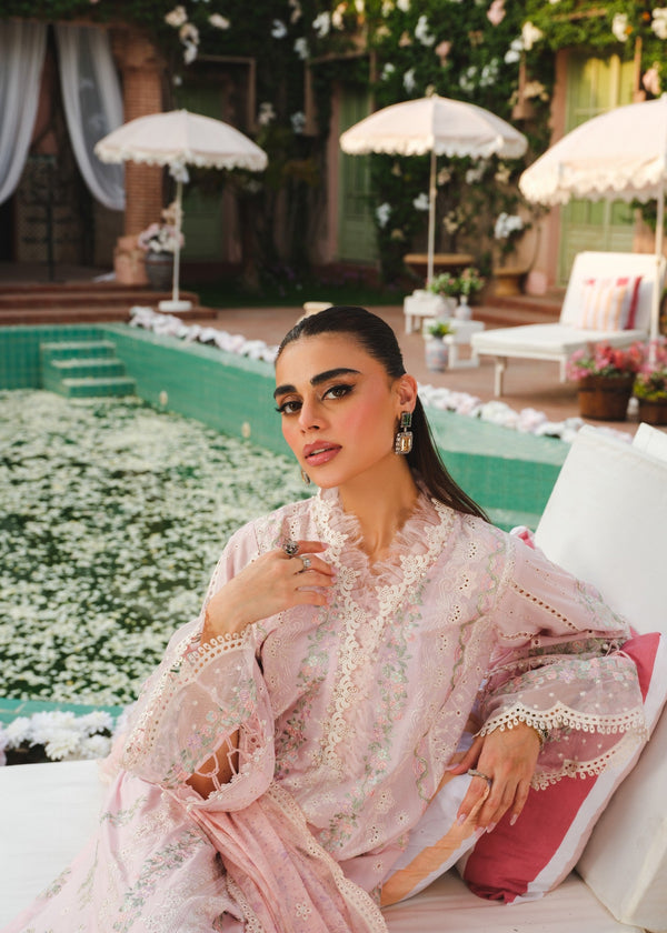 Paras 3PC Unstitched Luxury Lawn Chikenkari Heavy Embroidered Suit