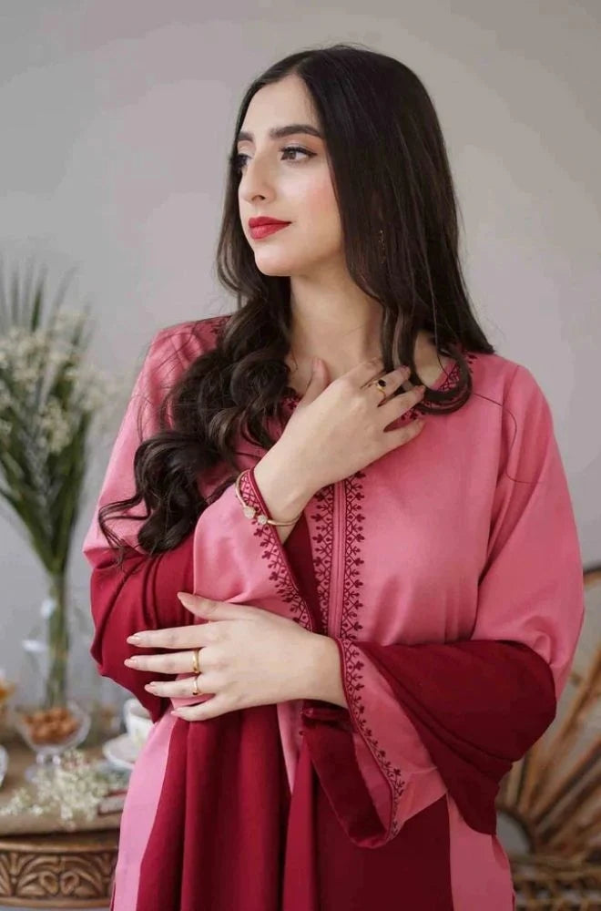 Asling 008 Unstitched Luxury Dhanak Heavy Embroidered 3PC Suit