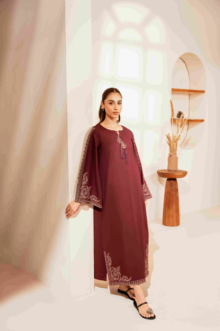 Urge 011 Unstitched Luxury Dhanak Heavy Embroidered 2PC Suit