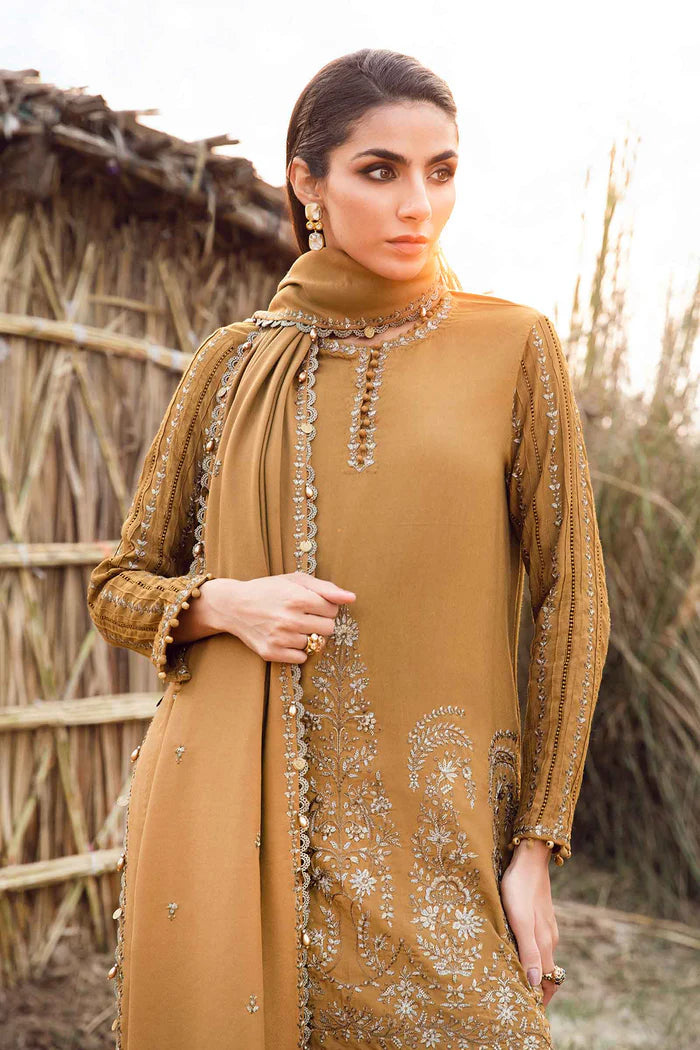 Maria B 011 Unstitched Luxury Dhanak Heavy Embroidered 3PC Suit