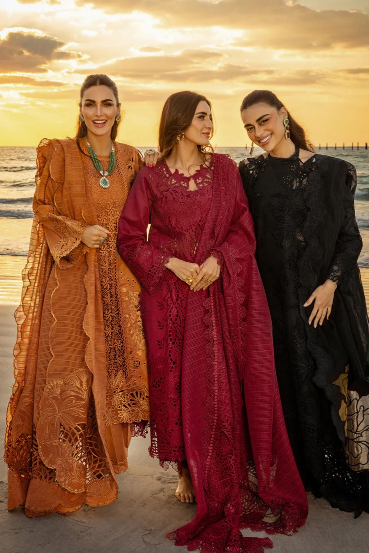 3Pc LUXURY EMB WINTER