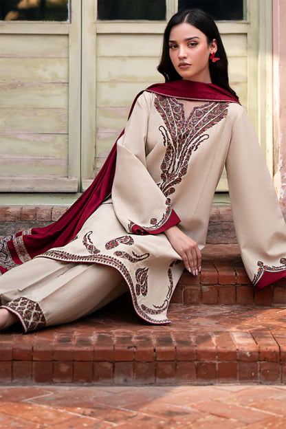 Jazmin 005 Unstitched Luxury Dhanak Heavy Embroidered 3PC Suit