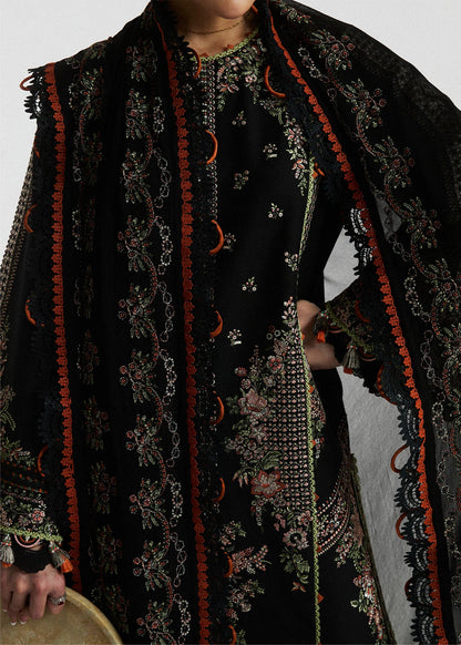 Hussain Rehar FF-0 Luxury Embroidered Lawn 3Pc Suit Reafy To Wear Dupatta