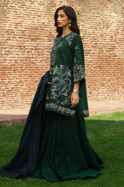 Zara Shahjahan FZH-607 Lawn 3Pc Suit With Monar Duaptta