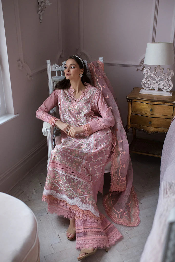 Sobia Nazir 3PC Unstitched Luxury Lawn Chikenkari Heavy Embroidered Suit