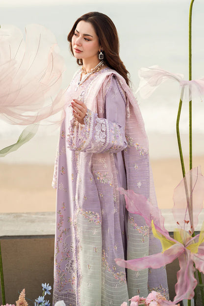 Qalamkar 3PC Unstitched Luxury Lawn Chikenkari Heavy Embroidered Suit