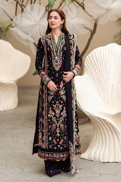 Qalamkar 3PC Unstitched Luxury Lawn Heavy Embroidered Suit