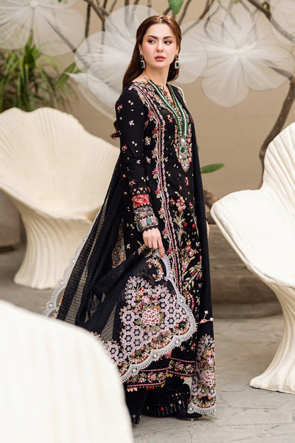 Qalamkar 3PC Unstitched Luxury Lawn Heavy Embroidered Suit