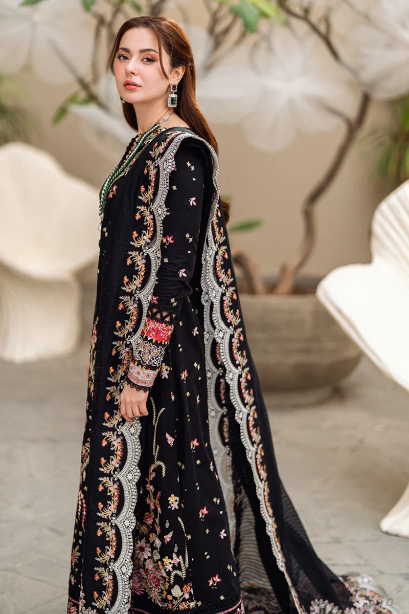 Qalamkar 3PC Unstitched Luxury Lawn Heavy Embroidered Suit