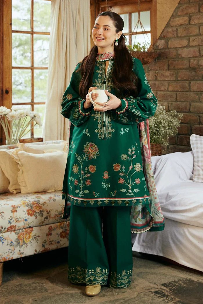 Zara Shahjahan FF Luxury Embroidered Lawn 3Pc Suit