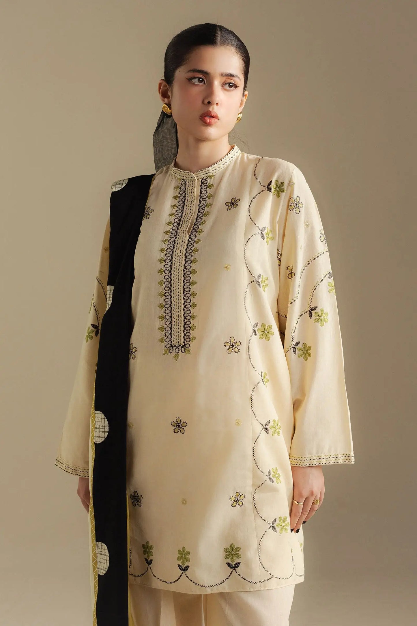 Zara Shahjahan 028 Unstitched Luxury Dhanak Heavy Embroidered 3PC Suit