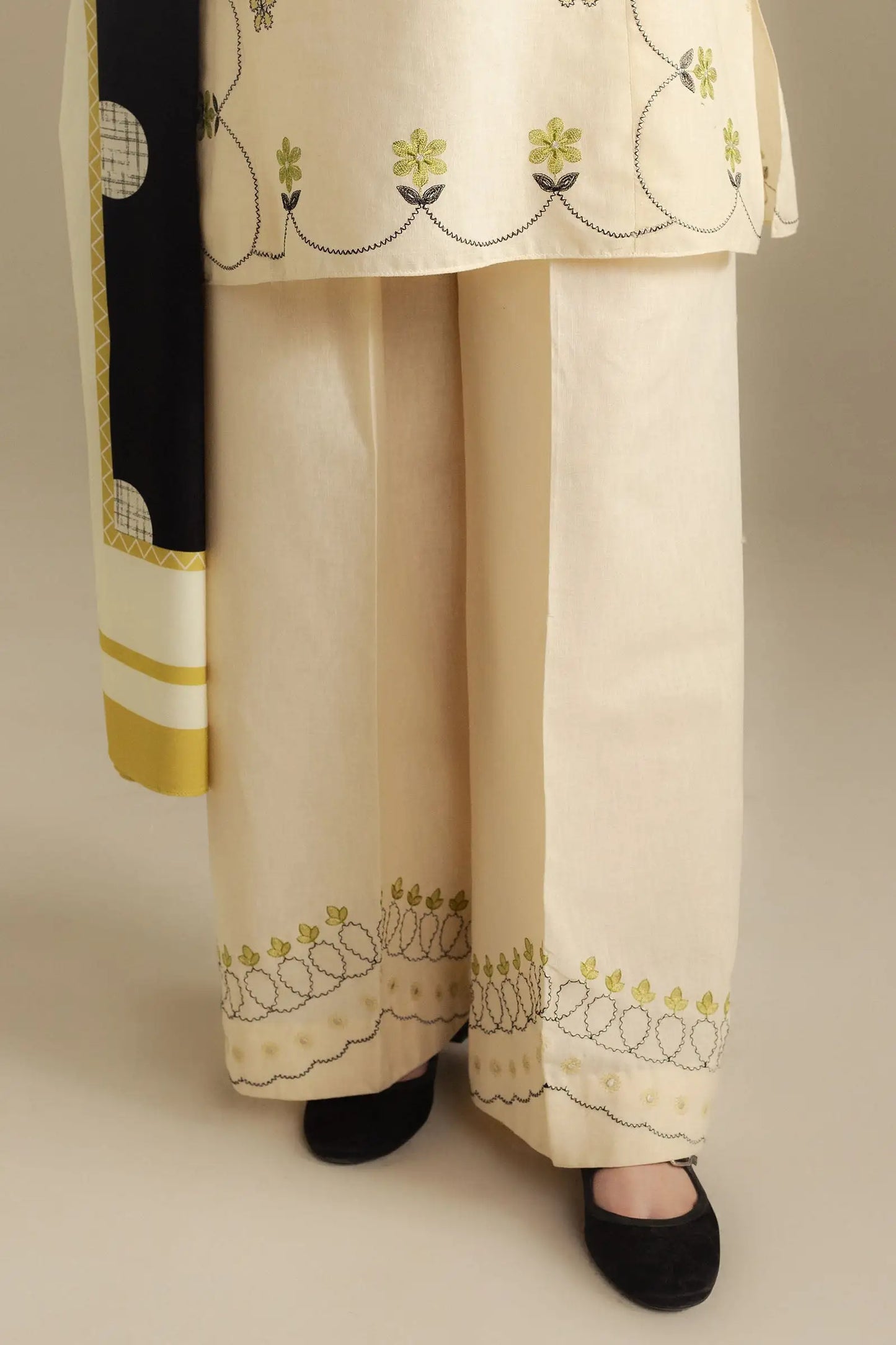 Zara Shahjahan 028 Unstitched Luxury Dhanak Heavy Embroidered 3PC Suit