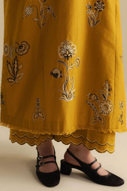 Zara Shahjahan 018 Unstitched Luxury Dhanak Heavy Embroidered 3PC Suit