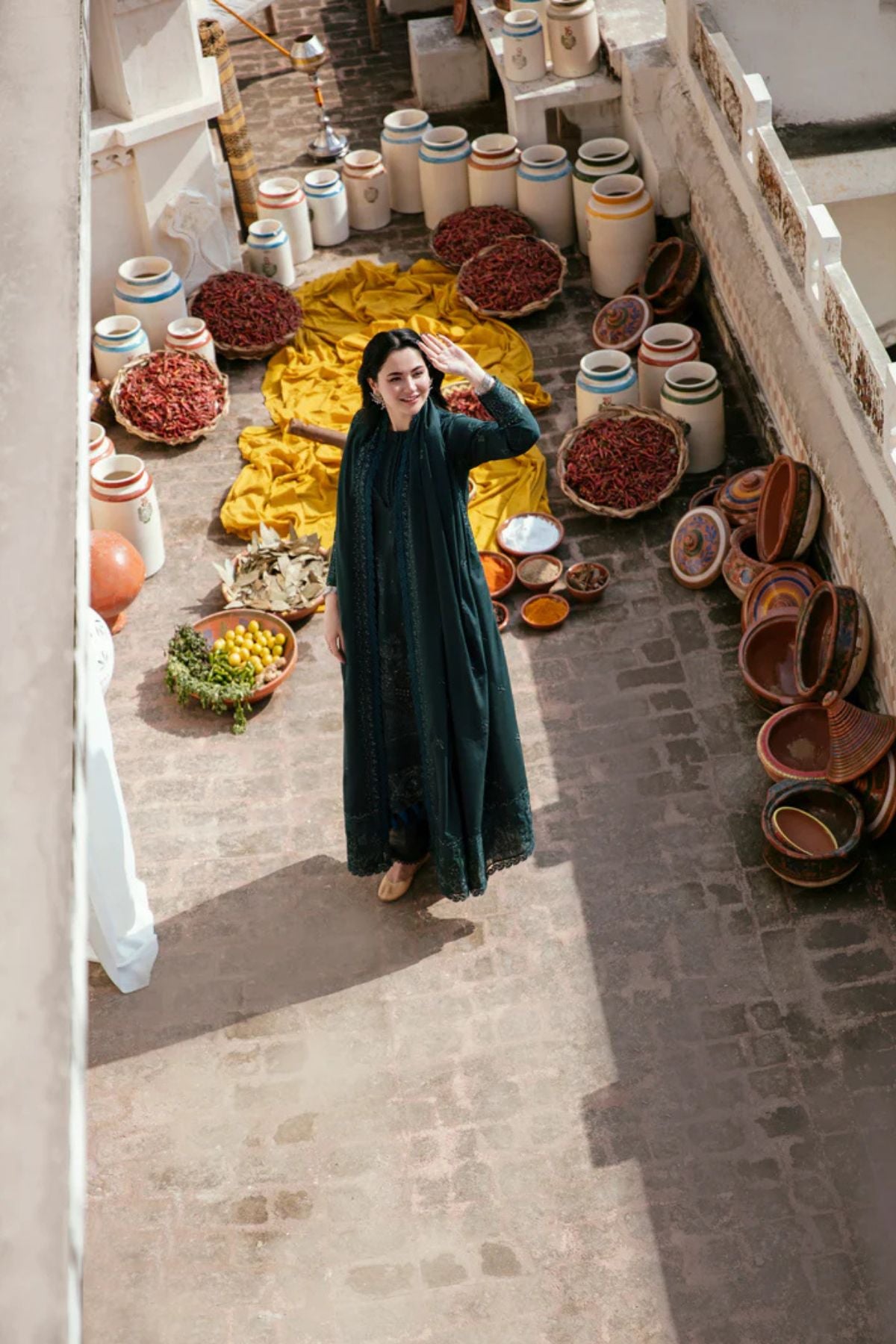 Florent 001 Unstitched Dhanak Heavy Chikenkari Embroidered 3PC Suit