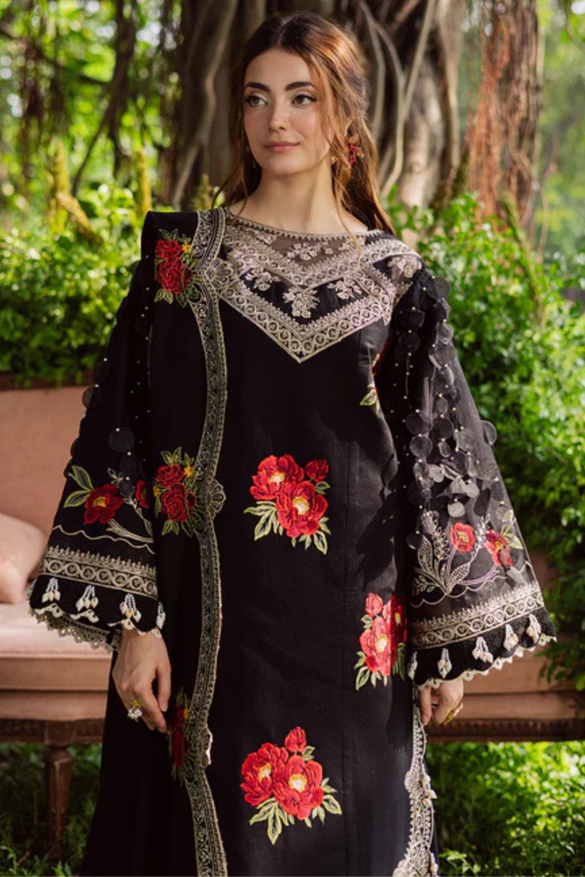 Parishy 001 Unstitched Luxury Dhanak Heavy Embroidered 3PC Suit