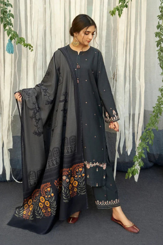 Urge 001 Unstitched Luxury Dhanak Heavy Embroidered 3PC Suit