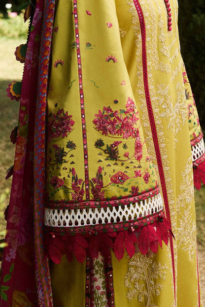Hussain Rehar 021 Unstitched Luxury Dhanak Heavy Embroidered 3PC Suit