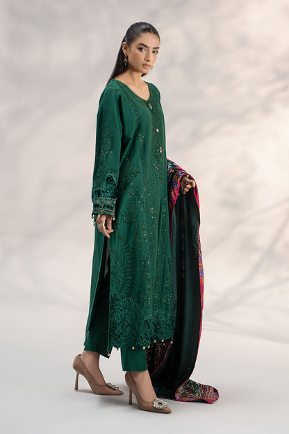 Maria B 3PC Unstitched Luxury Lawn Heavy Embroidered Suit