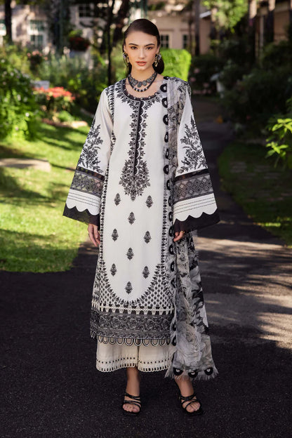 Jade 3PC Unstitched Luxury Lawn Heavy Embroidered Suit