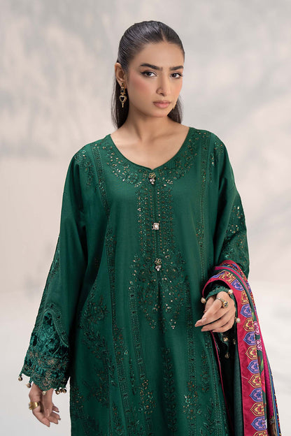 Maria B 3PC Unstitched Luxury Lawn Heavy Embroidered Suit