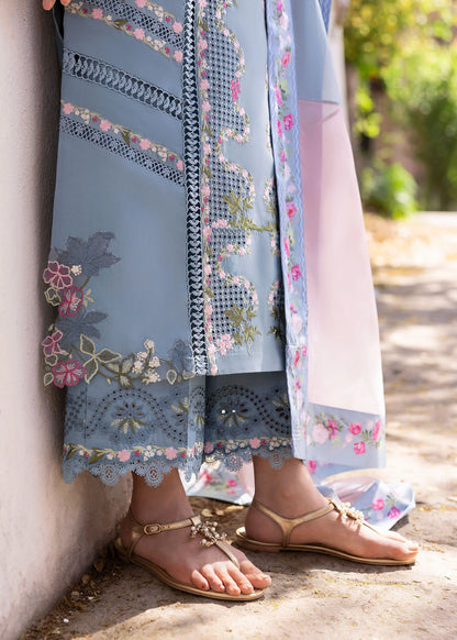 Crimson 006 Unstitched Luxury Dhanak Chikankari Heavy Embroidered 3PC Suit