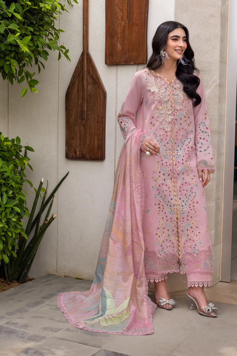 Rang Rasiya 3PC Unstitched Luxury Lawn Chikenkari Heavy Embroidered Suit