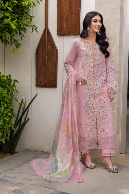 Rang Rasiya 3PC Unstitched Luxury Lawn Chikenkari Heavy Embroidered Suit