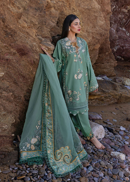 Crimson 008 Unstitched Luxury Dhanak Chikankari Heavy Embroidered 3PC Suit