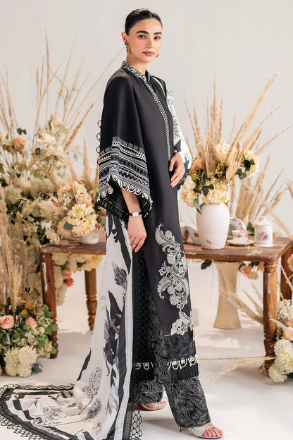 Asifa & Nabeel FF010 Lawn Luxury 3Pc Embroidered With Slub Dupatta