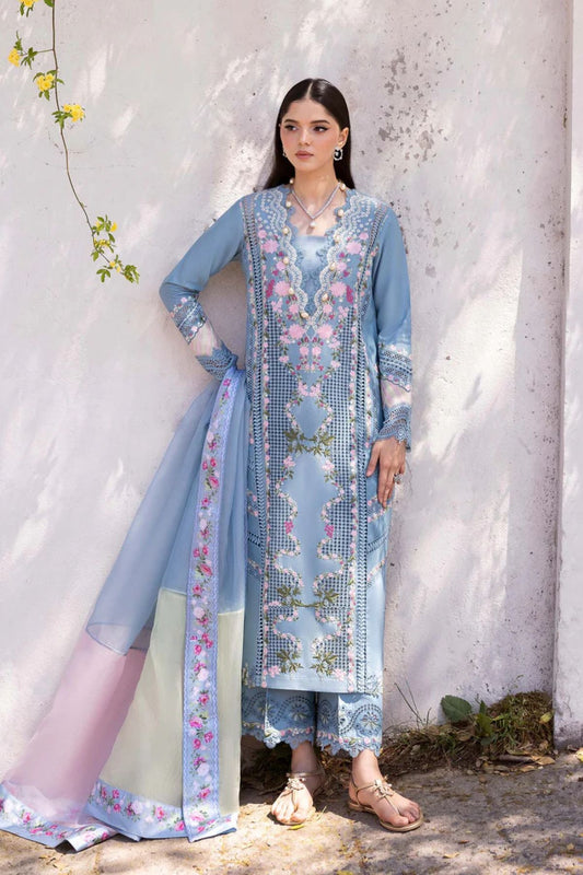 Crimson 006 Unstitched Luxury Dhanak Chikankari Heavy Embroidered 3PC Suit
