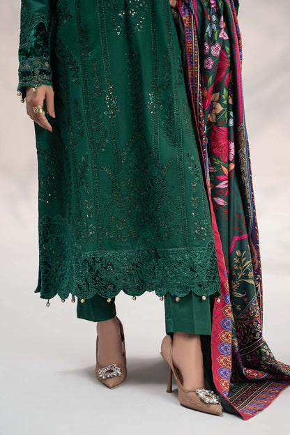 Maria B 3PC Unstitched Luxury Lawn Heavy Embroidered Suit