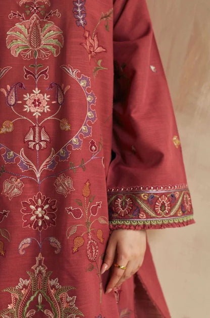 Zara Shahjahan 004 Unstitched Luxury Dhanak Heavy Embroidered 3PC Suit