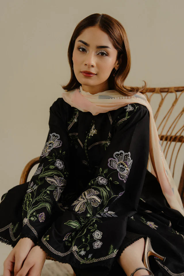 Zara Shahjahan 3PC Unstitched Luxury Lawn Heavy Embroidered Suit