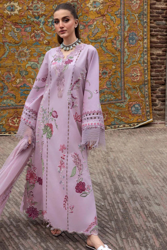 Crimson 005 Unstitched Luxury Dhanak Chikankari Heavy Embroidered 3PC Suit