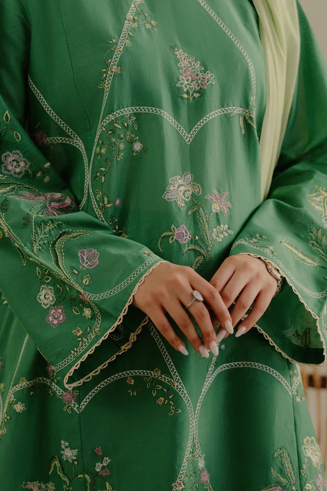 Zara Shahjahan 3PC Unstitched Luxury Lawn Heavy Embroidered Suit