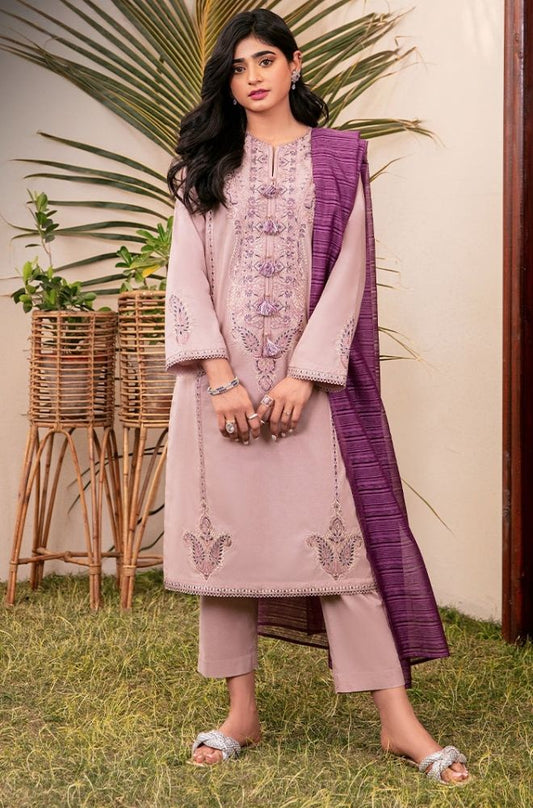 Asim Jofa 3PC Unstitched Luxury Lawn Embroidered Suit