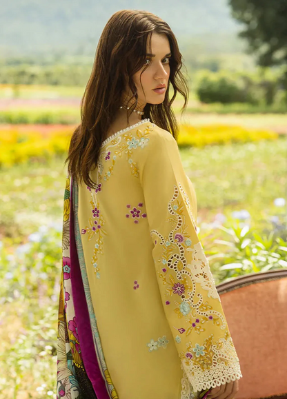 Mushq 3PC Unstitched Luxury Lawn Chikenkari Heavy Embroidered Suit