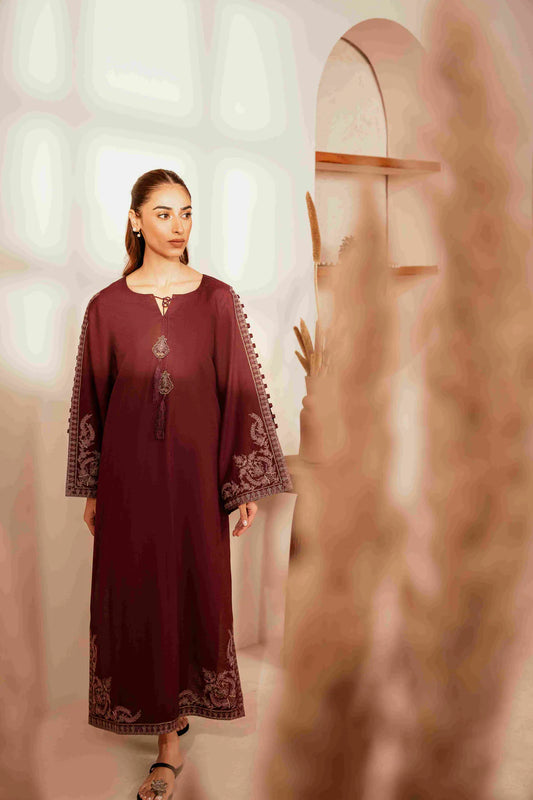 Urge 011 Unstitched Luxury Dhanak Heavy Embroidered 2PC Suit