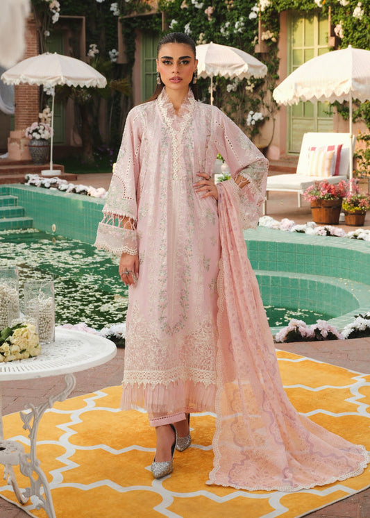 Paras 3PC Unstitched Luxury Lawn Chikenkari Heavy Embroidered Suit