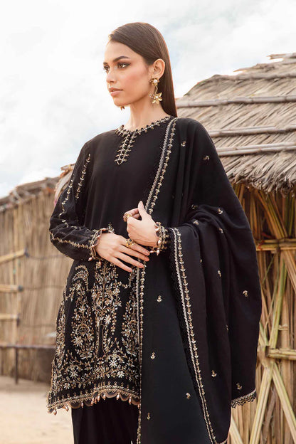 Maria B 012 Unstitched Luxury Dhanak Heavy Embroidered 3PC Suit