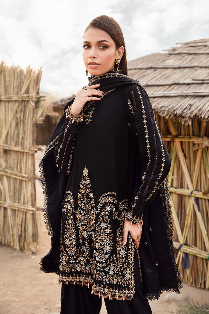 Maria B 012 Unstitched Luxury Dhanak Heavy Embroidered 3PC Suit
