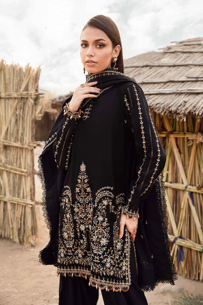 Maria B 012 Unstitched Luxury Dhanak Heavy Embroidered 3PC Suit