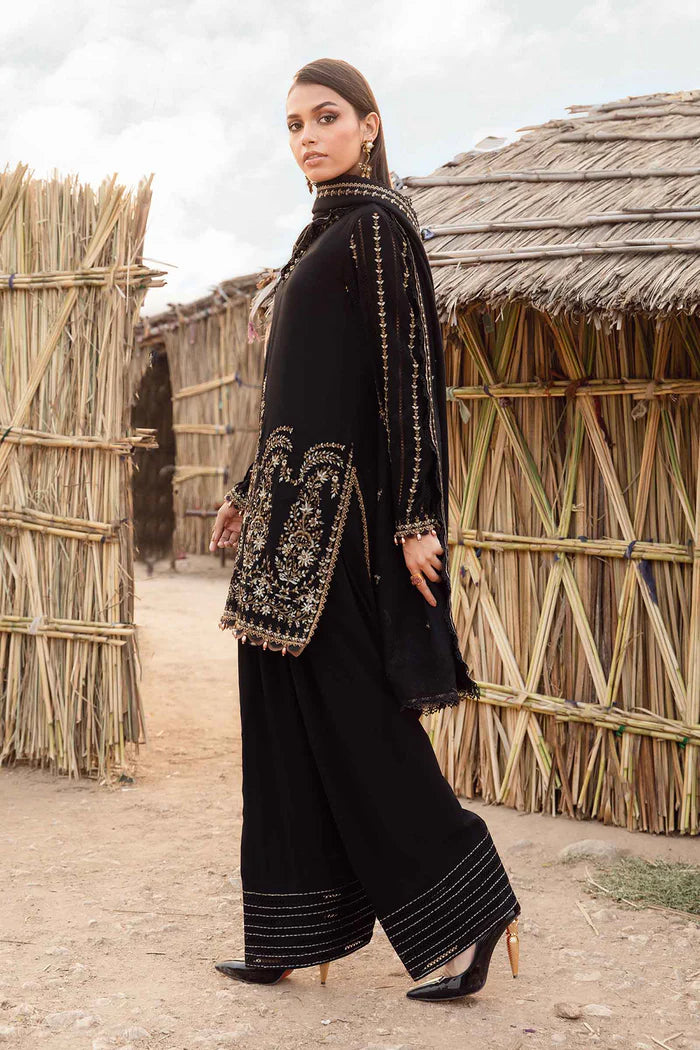 Maria B 012 Unstitched Luxury Dhanak Heavy Embroidered 3PC Suit