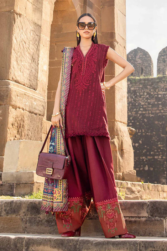Maria B 013 Unstitched Luxury Dhanak Heavy Embroidered 3PC Suit