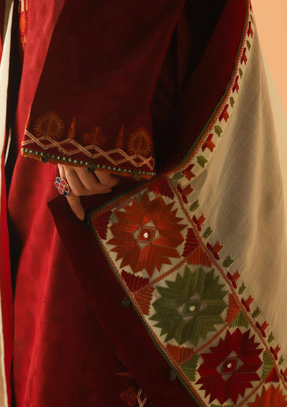 Zara Shahjahan 015 Unstitched Luxury Dhanak Heavy Embroidered 3PC Suit