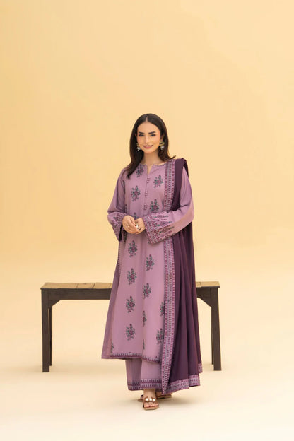 Lazuli 001 Unstitched Luxury Dhanak Heavy Embroidered 3PC Suit