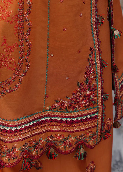 Hussain Rehar 016 Unstitched Luxury Dhanak Heavy Embroidered 3PC Suit