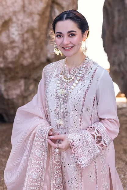Qalamkar 3PC Unstitched Luxury Lawn Chikenkari Heavy Embroidered Suit