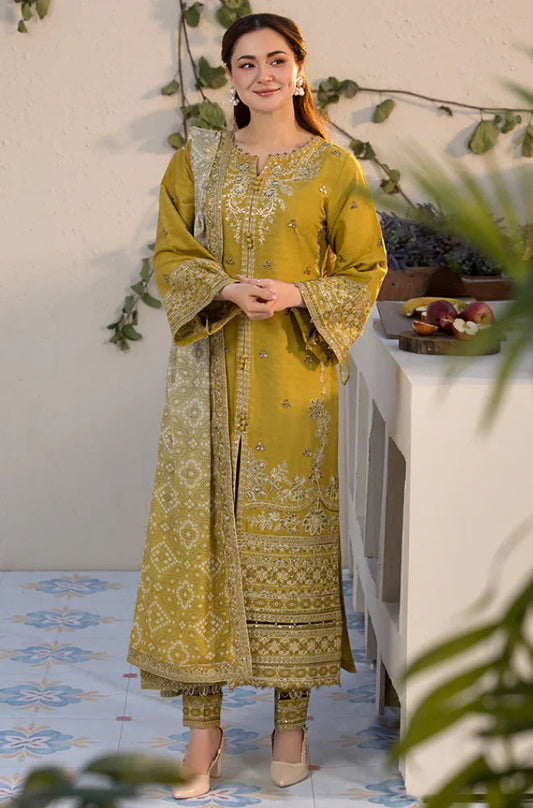 Sobia Nazir 3PC Unstitched Luxury Lawn Sequence Work Emb Suit